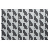 Tissu Labrador retriever noir (Fat Quarter)