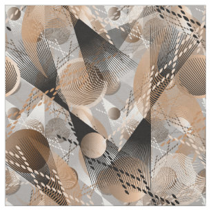 Tissu L'abstraction grise et brune.