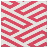Tissu Labyrinthe rouge Géométrique (Fermer)