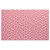 Tissu Labyrinthe rouge Géométrique (Fat Quarter)
