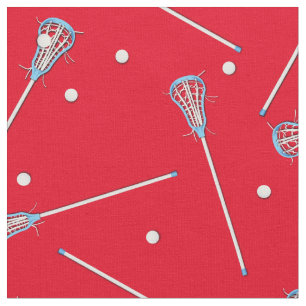Tissu Lacrosse Sports Garçons Décor Rouge