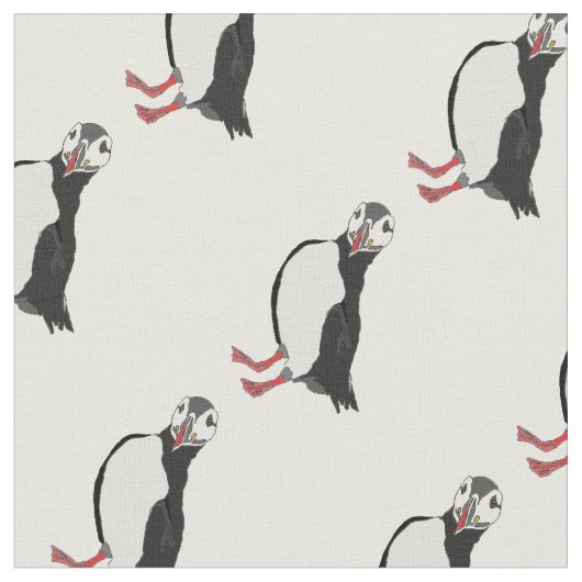 Tissu Lady Puffin Fabric (Fermer)