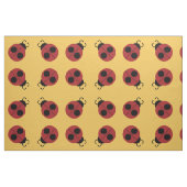 Tissu Ladybug 60s rétro cool rouge jaune (Fat Quarter)