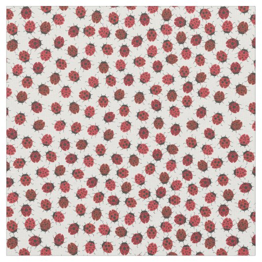 Tissu Ladybug rouge moderne partout (Fermer)