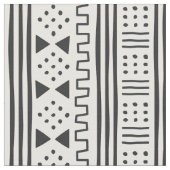 Tissu L'Africain blanc MudCloth du noir | a inspiré (Fermer)