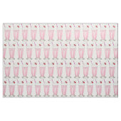 Tissu Lait de fraise rose Shoppe de crème glacée Shake (Fat Quarter)