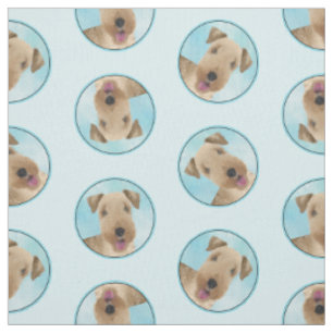 Tissu Lakeland Terrier Peinture Cute Original Chien Art