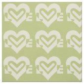 Tissu L'amour dans Sage Green (Échantillon)