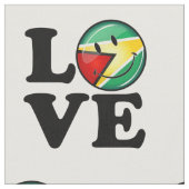 Tissu L'Amour De Guyane Souriant Drapeau Guyanais (Fermer)
