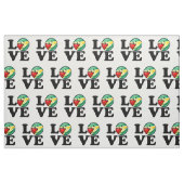 Tissu L'Amour De Guyane Souriant Drapeau Guyanais (Fat Quarter)