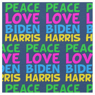 Tissu L'Amour de la paix Biden Harris