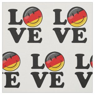 Tissu L'Amour De L'Allemagne Drapeau Souriant
