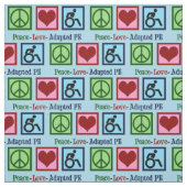 Tissu L'amour de paix a adapté le PE (Échantillon)