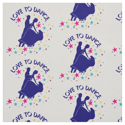 Tissu L'amour pour la danse (Échantillon)