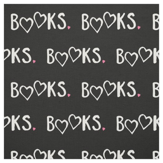 Tissu L'amour réserve les coeurs roses (Échantillon)