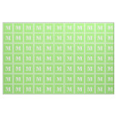 Tissu Landes vertes de chaux monogrammes (Fat Quarter)