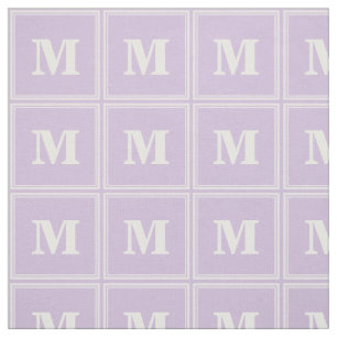 Tissu Landes violettes de chardon monogramme