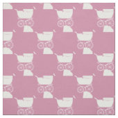 Tissu Landième de bébé rose (Échantillon)