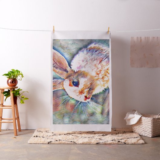 Tissu lapin aquarell (In Situ)