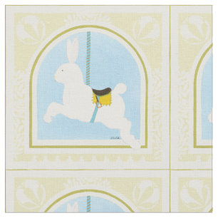 Tissu Lapin avant juin Bruyère Vess de carrousel