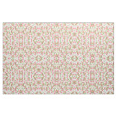 Tissu Lapin brun d'aquarelle de fleurs roses de roses (Yard)