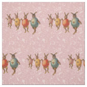 Tissu Lapin de Pâques Œufs Dansants (Échantillon)