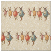 Tissu Lapin de Pâques Œufs Dansants (Échantillon)