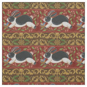 Tissu Lapin Folk (Échantillon)