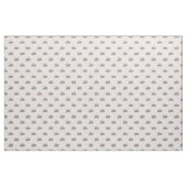 Tissu Lapin Gris Mignon avec Impression de Cœurs Roses (Yard)