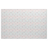 Tissu Lapin heureux Kawaii Bunny (Fat Quarter)