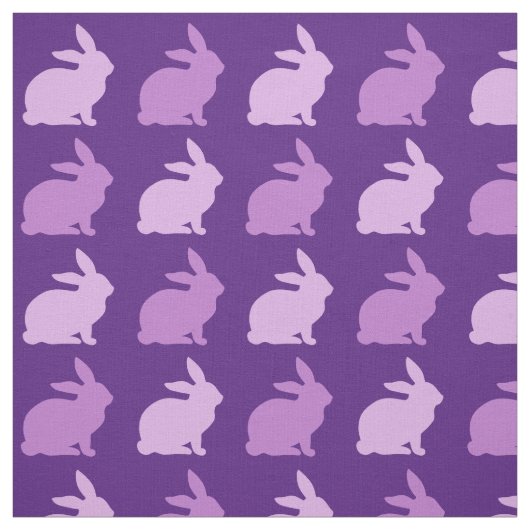 Tissu Lapin lapin de lapin de lavande mauve (Échantillon)