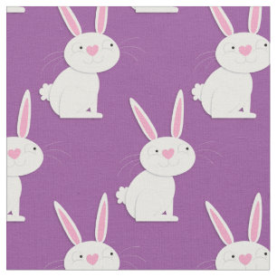 Tissu Lapin Mignon Dessin Animé Enfants