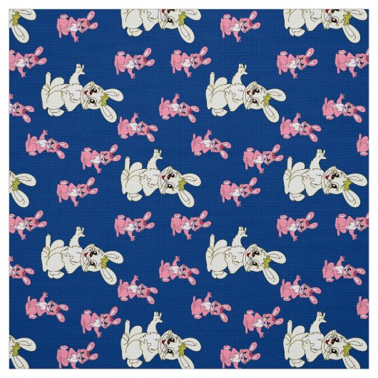 Tissu Lapin mignon lapin (Échantillon)
