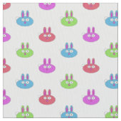 Tissu Lapins colorés mignons (fermé)