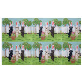 Tissu Lapins de Labrador Pâques ! ! (Fat Quarter)