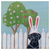 Tissu Lapins de Labrador Pâques ! ! (Fermer)