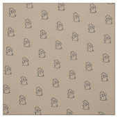 Tissu Lapins d'houblon de Hoppity (Échantillon)