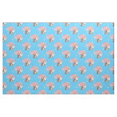 Tissu lapins floraux (Fat Quarter)