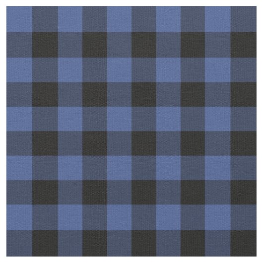 Tissu Lapis Bleu Buffalo Check Plaid (Fermer)