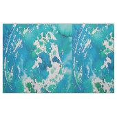 Tissu L'aquarelle blanche bleue éclabousse (Fat Quarter)