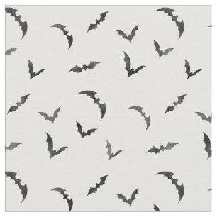 Tissu L'aquarelle manie la batte Halloween