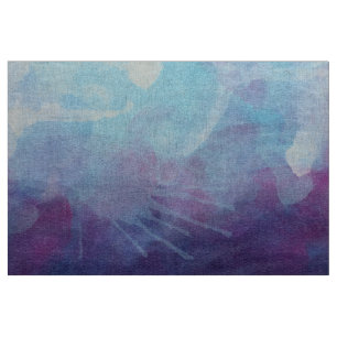 Tissu L'aquarelle pourpre bleue éclabousse la conceptio
