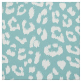 Tissu Large échelle bleue d'empreinte de léopard d'Aqua (Échantillon)