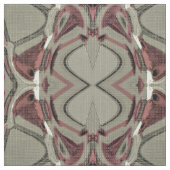 Tissu L'art Abstrait gris et rouge (Échantillon)