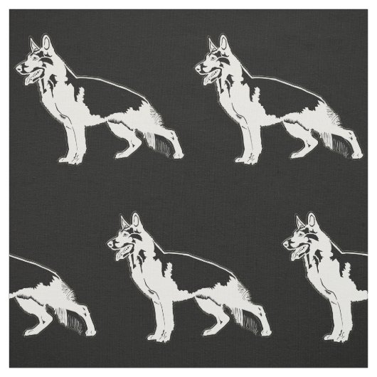 Tissu L'art berger allemand (Échantillon)