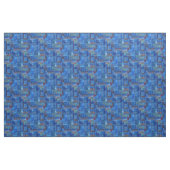 Tissu L'art bleu Indigo Sashiko Boro (Fat Quarter)