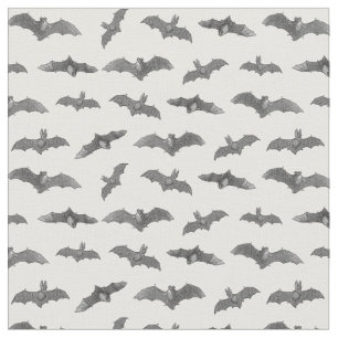 Tissu L'art de la chauve-souris Motif d'Halloween illust