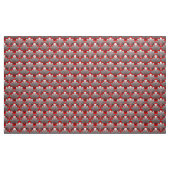 Tissu L'art déco Shell modèlent, le gris argenté/gris et (Yard)