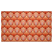 Tissu L'art déco Shell modèlent, mandarine (Fat Quarter)