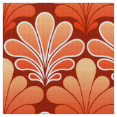 Tissu L'art déco Shell modèlent, mandarine (Fermer)